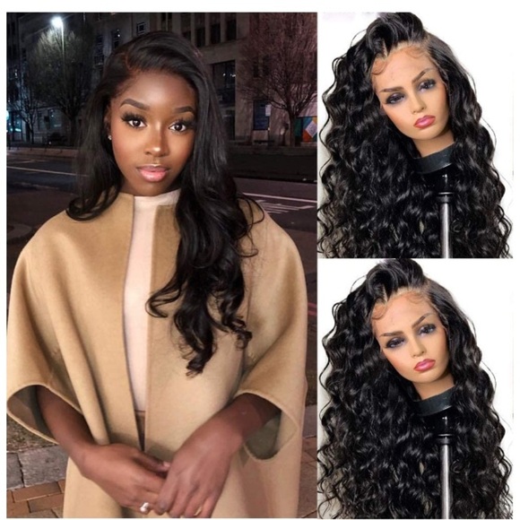 24inch Lace Front Long Curly Wigs main image 4